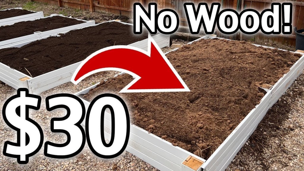 Picture of: Cheap Raised Garden Bed – DIY Project Idea! No Wood!