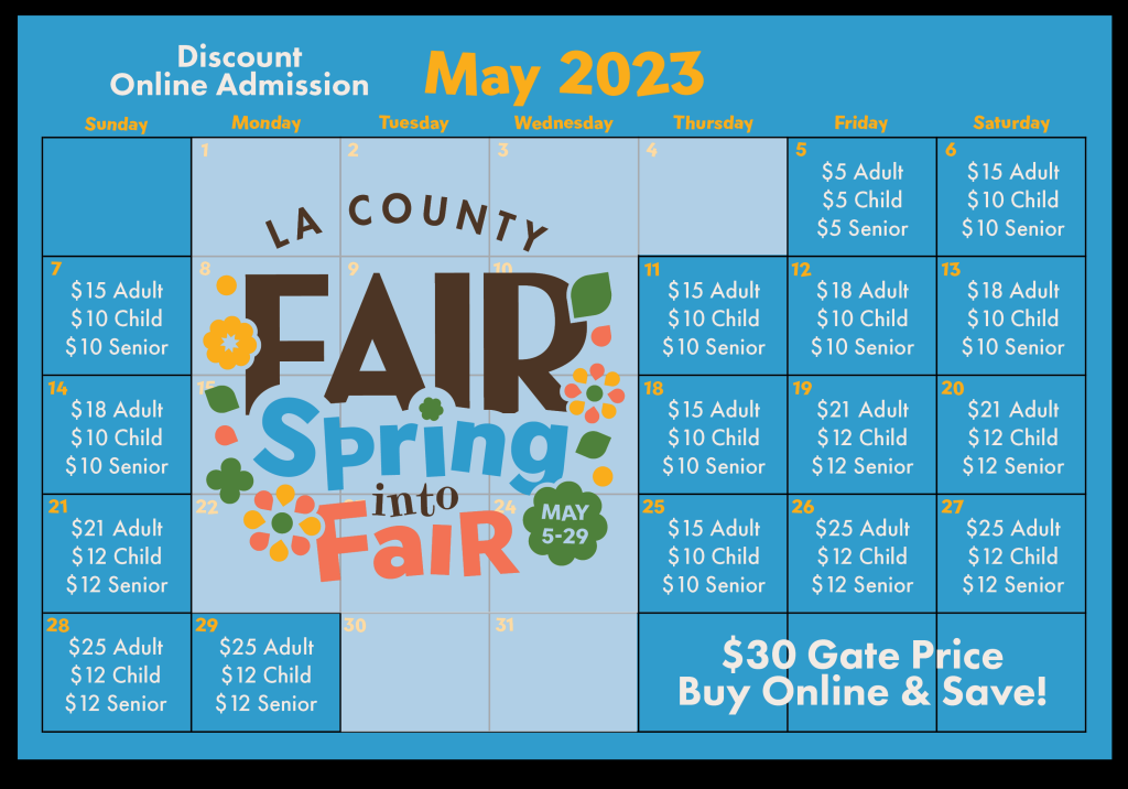Picture of: General Information  LA County Fair  May -,